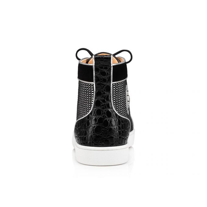 Christian Louboutin Louis Orlato Bomulds Sneakers Sneakers Herre Sort | DK-14468