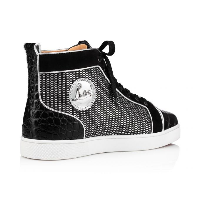 Christian Louboutin Louis Orlato Bomulds Sneakers Sneakers Herre Sort | DK-14468