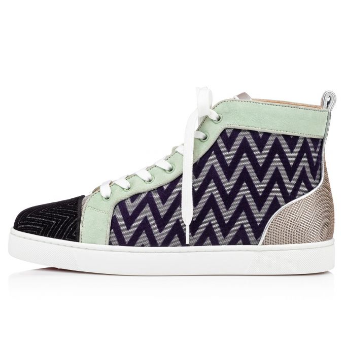 Christian Louboutin Louis Orlato Creative Fabric Sneakers Sneakers Herre Flerfarvede | DK-05430