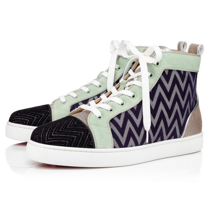 Christian Louboutin Louis Orlato Creative Fabric Sneakers Sneakers Herre Flerfarvede | DK-05430