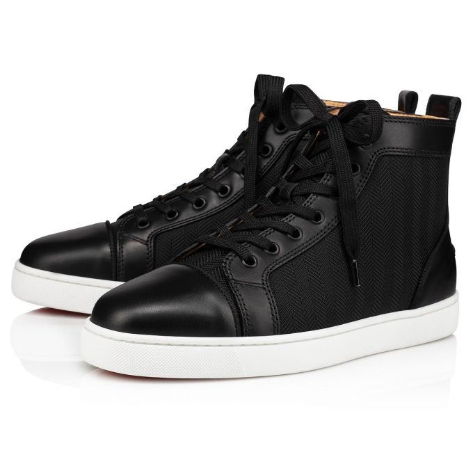 Christian Louboutin Louis Orlato Creative Fabric Sneakers Sneakers Herre Sort | DK-69633