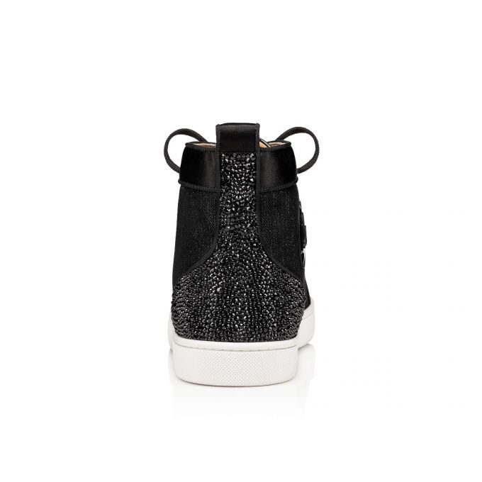 Christian Louboutin Louis P Strass 000 Version Strass Sneakers Sneakers Herre Sort | DK-93785