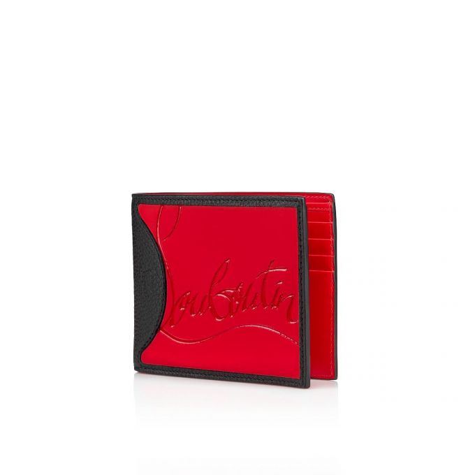 Christian Louboutin M Coolcard Classic Læder Wallets Pung Herre Rød Sort | DK-45248