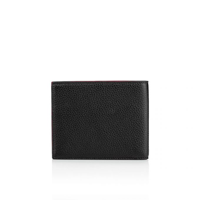 Christian Louboutin M Coolcard Classic Læder Wallets Pung Herre Rød Sort | DK-45248