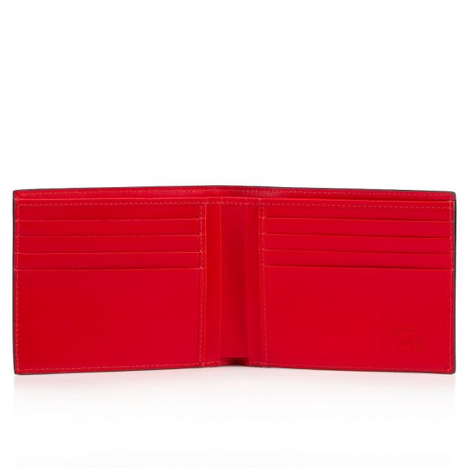 Christian Louboutin M Coolcard Classic Læder Wallets Pung Herre Rød Sort | DK-45248