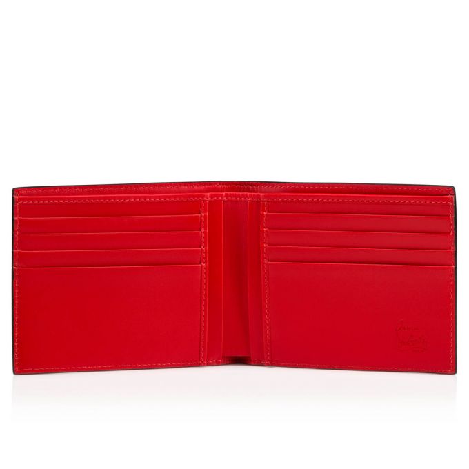 Christian Louboutin M Coolcard Classic Læder Wallets Pung Herre Rød Sort | DK-45248