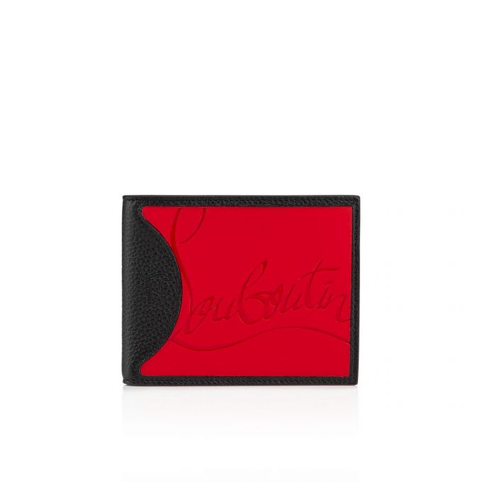 Christian Louboutin M Coolcard Classic Læder Wallets Pung Herre Rød Sort | DK-45248