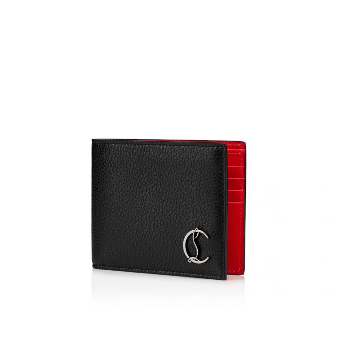 Christian Louboutin M Coolcard Wallet Calf Empire/ Classic Læder Wallets Pung Herre Sort | DK-15881