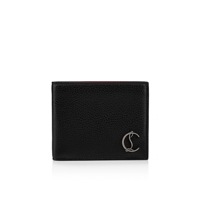 Christian Louboutin M Coolcard Wallet Calf Empire/ Classic Læder Wallets Pung Herre Sort | DK-15881