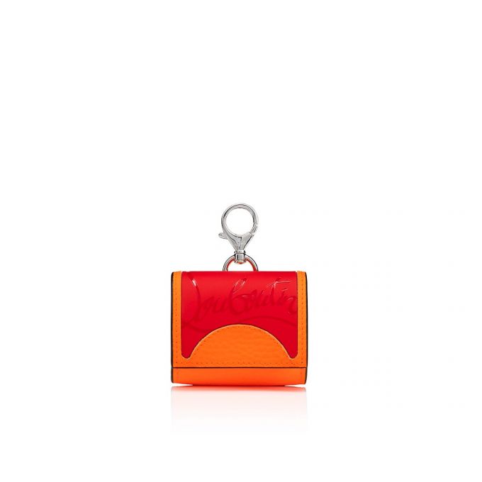 Christian Louboutin M Grilou Airpods Case Creative Læder Pouches Pouches Herre Orange | DK-92293