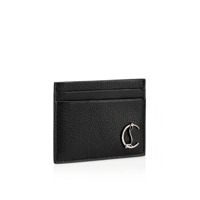 Christian Louboutin M Kios Classic Læder Card Holder Card Holder Herre Sort | DK-39799