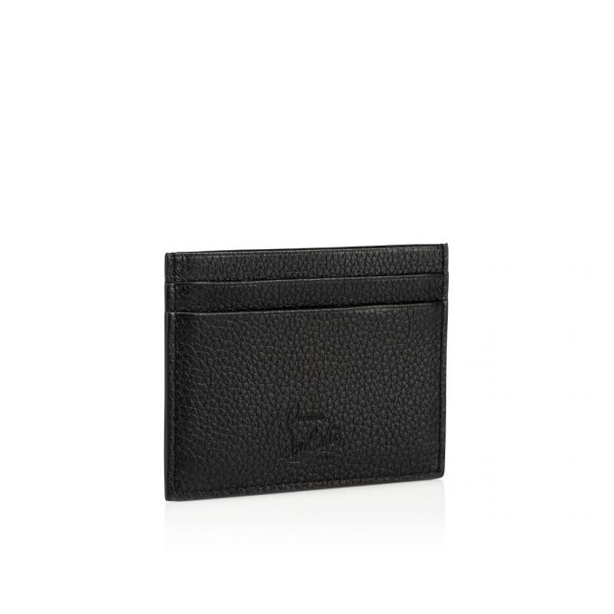 Christian Louboutin M Kios Classic Læder Card Holder Card Holder Herre Sort | DK-39799