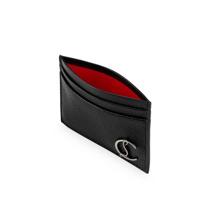 Christian Louboutin M Kios Classic Læder Card Holder Card Holder Herre Sort | DK-39799