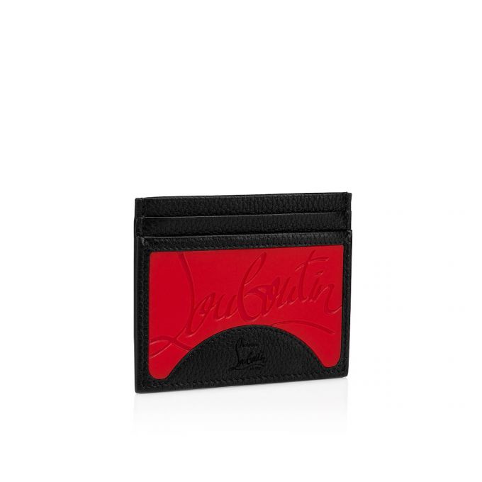 Christian Louboutin M Kios Classic Læder Card Holder Card Holder Herre Rød Sort | DK-76668