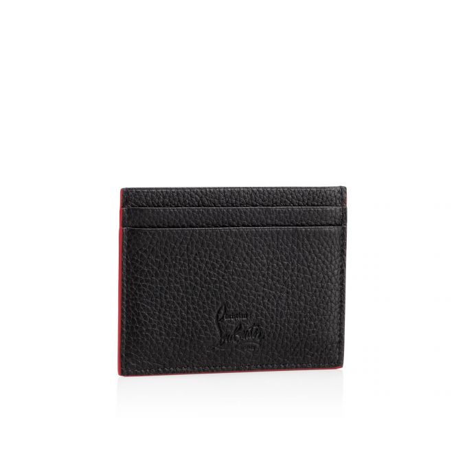 Christian Louboutin M Kios Creative Læder Card Holder Card Holder Dame Sort | DK-32582