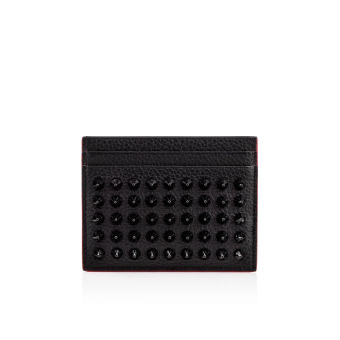 Christian Louboutin M Kios Creative Læder Card Holder Card Holder Dame Sort | DK-32582