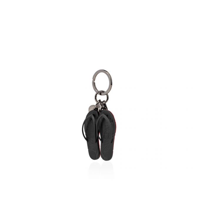 Christian Louboutin M Loubiflip Keyring Plastic Finish Keyrings Nøglering Herre Sort | DK-39254