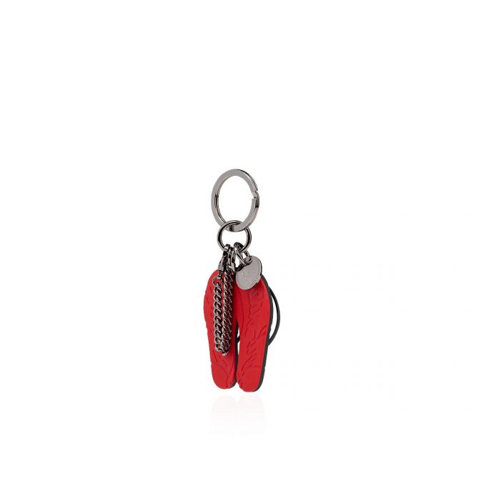 Christian Louboutin M Loubiflip Keyring Plastic Finish Keyrings Nøglering Herre Sort | DK-39254