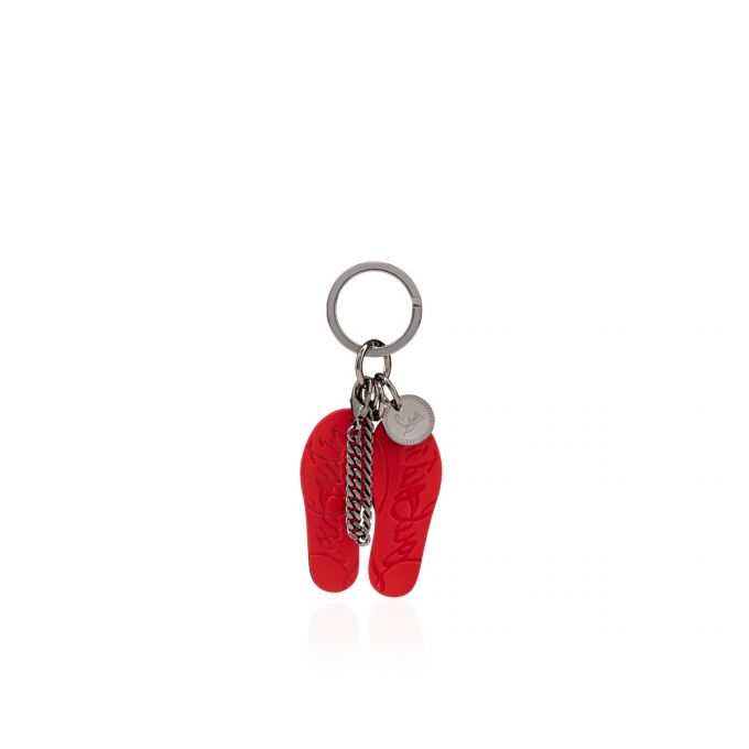 Christian Louboutin M Loubiflip Keyring Plastic Finish Keyrings Nøglering Herre Sort | DK-39254