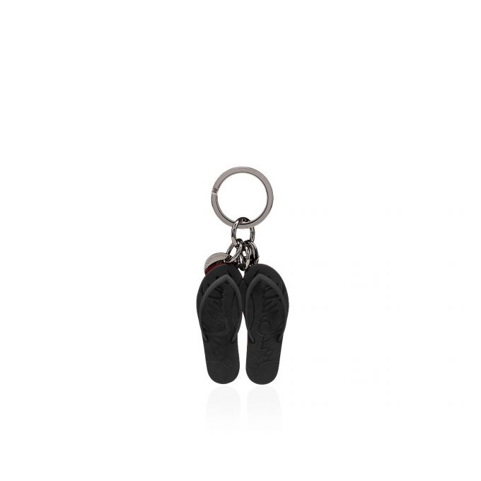 Christian Louboutin M Loubiflip Keyring Plastic Finish Keyrings Nøglering Herre Sort | DK-39254