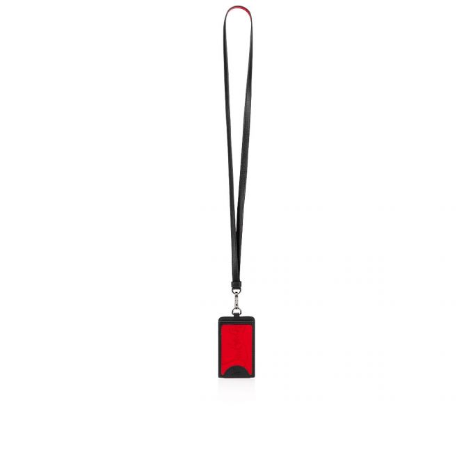 Christian Louboutin M Miloucah Classic Læder Card Holder Card Holder Herre Rød Sort | DK-92250