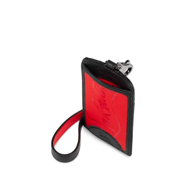 Christian Louboutin M Miloucah Classic Læder Card Holder Card Holder Herre Rød Sort | DK-92250