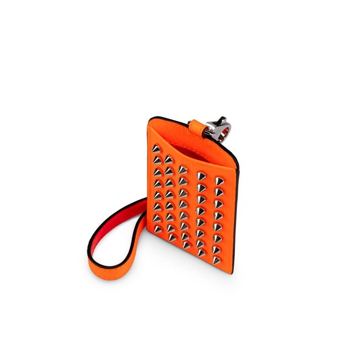 Christian Louboutin M Miloucah Creative Læder Card Holder Card Holder Herre Orange | DK-77667