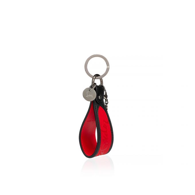 Christian Louboutin M Páskové Sneakers Sole Keyring Classic Læder Keyrings Nøglering Herre Rød Sort | DK-63170