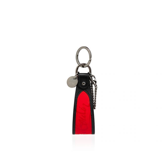 Christian Louboutin M Páskové Sneakers Sole Keyring Classic Læder Keyrings Nøglering Herre Rød Sort | DK-63170