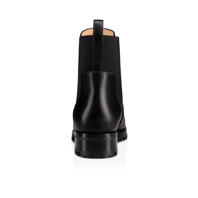 Christian Louboutin Marchacroche 000 Calf Boots Støvler Dame Sort | DK-30022