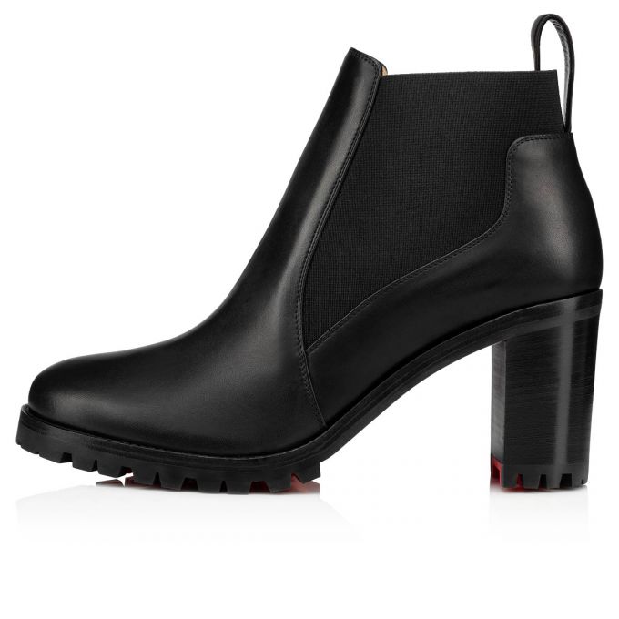 Christian Louboutin Marchacroche 070 70 Calf Boots Støvler Dame Sort | DK-07572