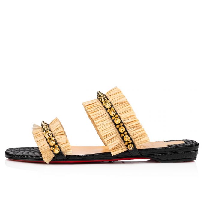 Christian Louboutin Marivodou Calf Sandals Sandaler Dame Beige | DK-41016