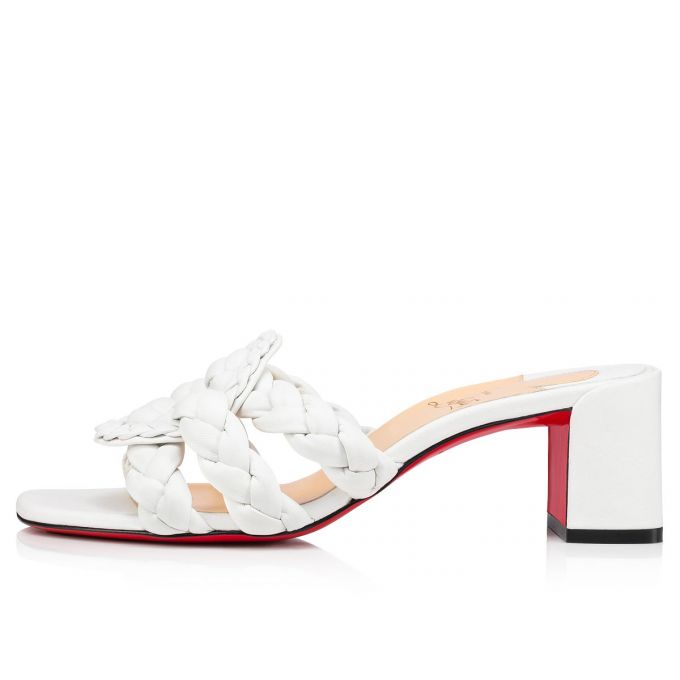 Christian Louboutin Marmela 55 Nappa Sandals Sandaler Dame Hvide | DK-82780