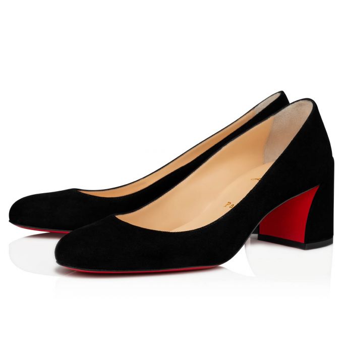 Christian Louboutin Miss Sab 055 55 Veau Velours Pumps Pumps Dame Sort | DK-38297