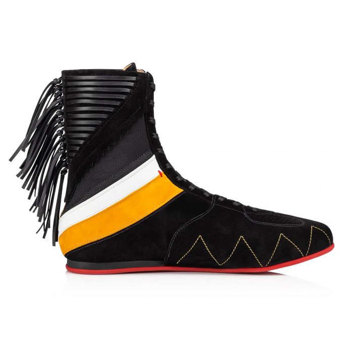 Christian Louboutin My K.O. Version Veau Velours Sneakers Sneakers Herre Sort | DK-30407