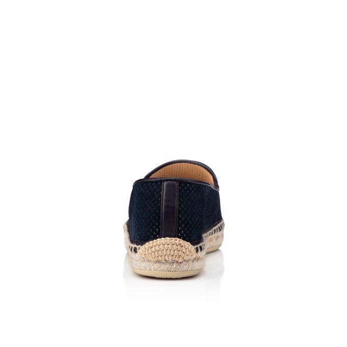 Christian Louboutin Nanou Orlato Veau Velours Espadrilles Espadrilles Dame Blå | DK-33665