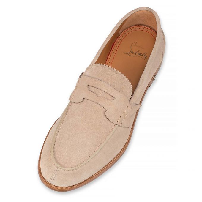 Christian Louboutin No Penny Calf Loafer Loafers Herre Grå | DK-07771