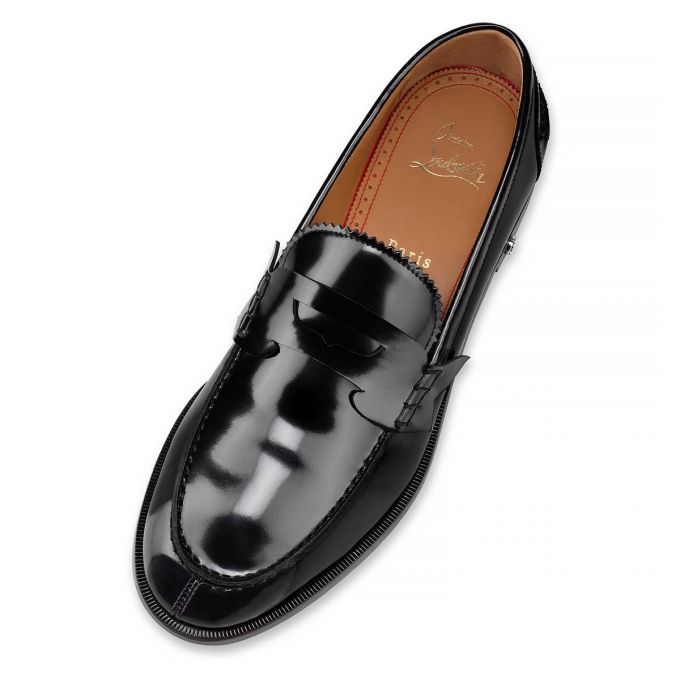 Christian Louboutin No Penny Calf Loafer Loafers Herre Sort | DK-73416