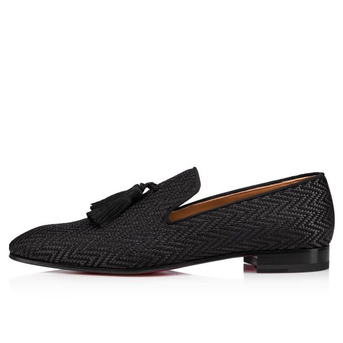 Christian Louboutin Officialito Creative Fabric Loafer Loafers Herre Sort | DK-21121