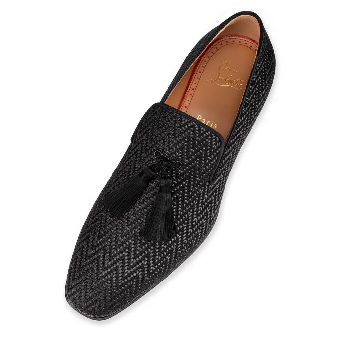 Christian Louboutin Officialito Creative Fabric Loafer Loafers Herre Sort | DK-21121