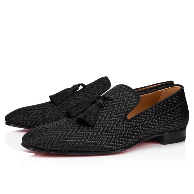 Christian Louboutin Officialito Creative Fabric Loafer Loafers Herre Sort | DK-21121