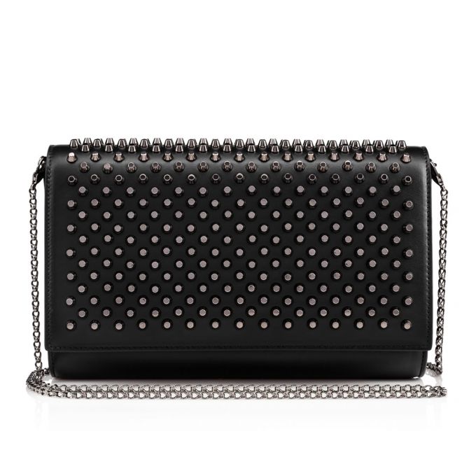 Christian Louboutin Paloma Clutch Classic Læder Cross Body Bags Cross Body Bags Dame Sort | DK-07426