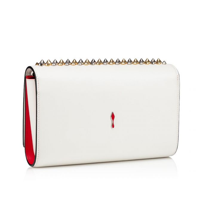 Christian Louboutin Paloma Clutch Classic Læder Cross Body Bags Cross Body Bags Dame Hvide Flerfarvede | DK-33311