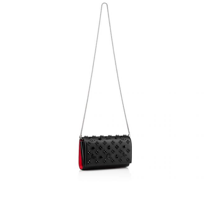 Christian Louboutin Paloma Clutch Classic Læder Pouches Pouches Dame Sort | DK-56904