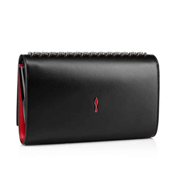 Christian Louboutin Paloma Clutch Classic Læder Pouches Pouches Dame Sort | DK-66251