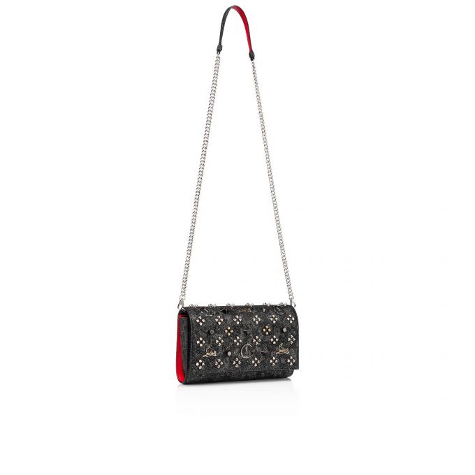 Christian Louboutin Paloma Clutch Creative Læder Pouches Pouches Dame Sort Flerfarvede | DK-00602