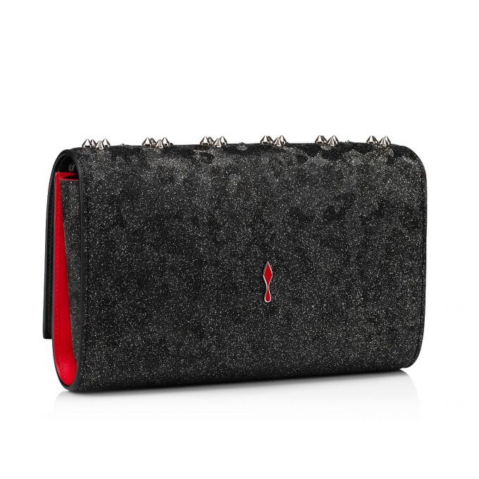 Christian Louboutin Paloma Clutch Creative Læder Pouches Pouches Dame Sort Flerfarvede | DK-00602