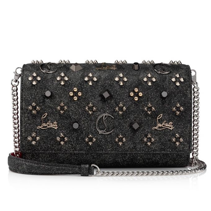 Christian Louboutin Paloma Clutch Creative Læder Pouches Pouches Dame Sort Flerfarvede | DK-00602