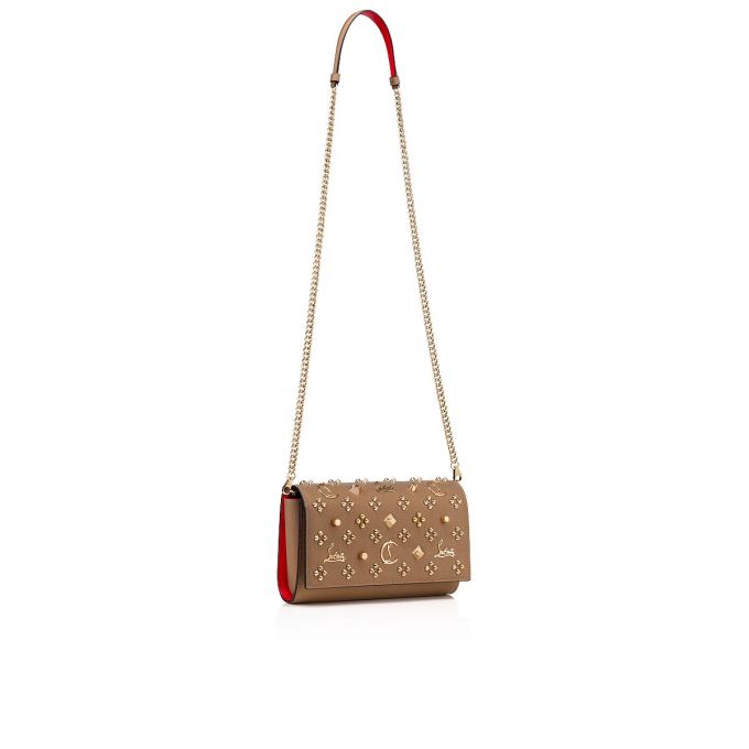 Christian Louboutin Paloma Clutch Creative Fabric Pouches Pouches Dame Beige | DK-03173