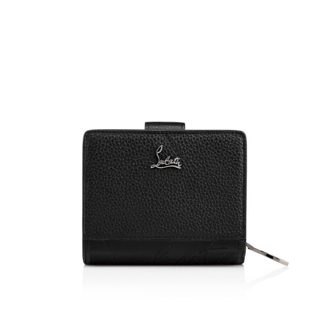 Christian Louboutin Paloma Mini Wll Classic Læder Wallets Pung Dame Sort | DK-91063